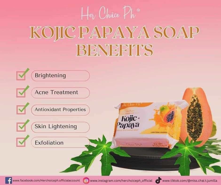 Her Choice Ph Papaya + Kojic Soap 120g