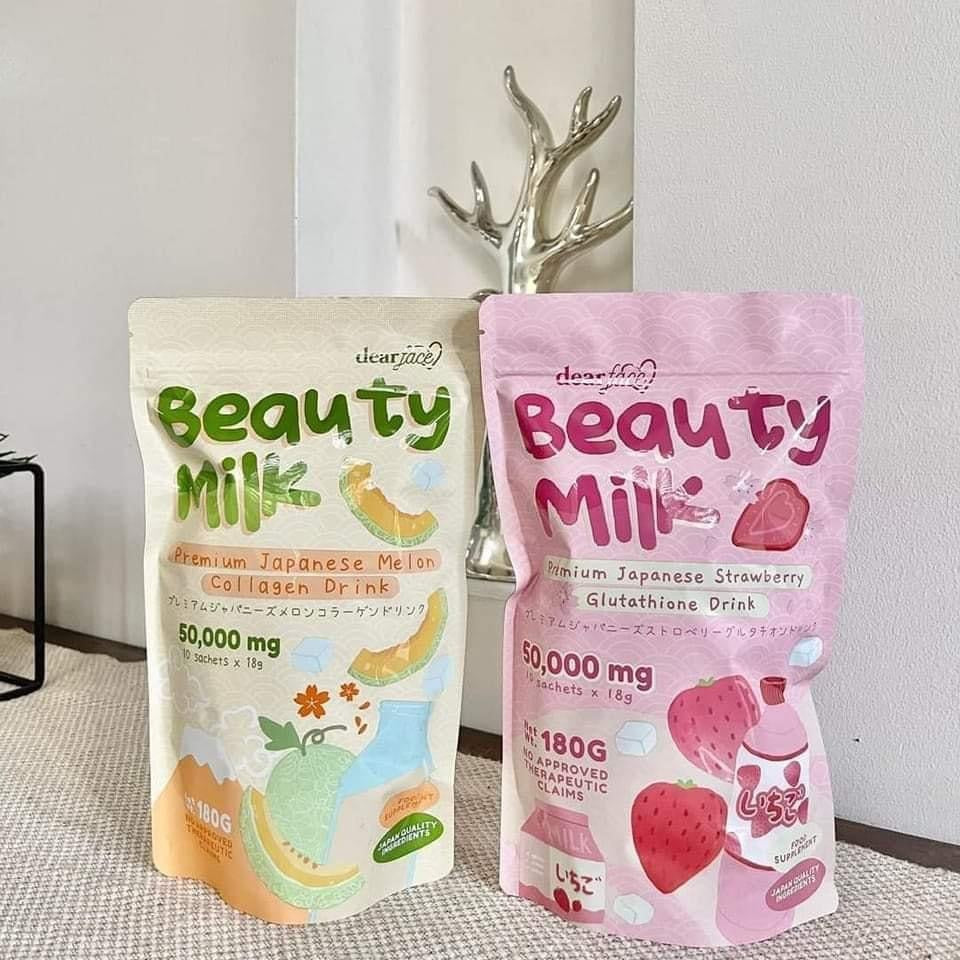 Dear face Beauty Milk Melon and Strawberry Combo